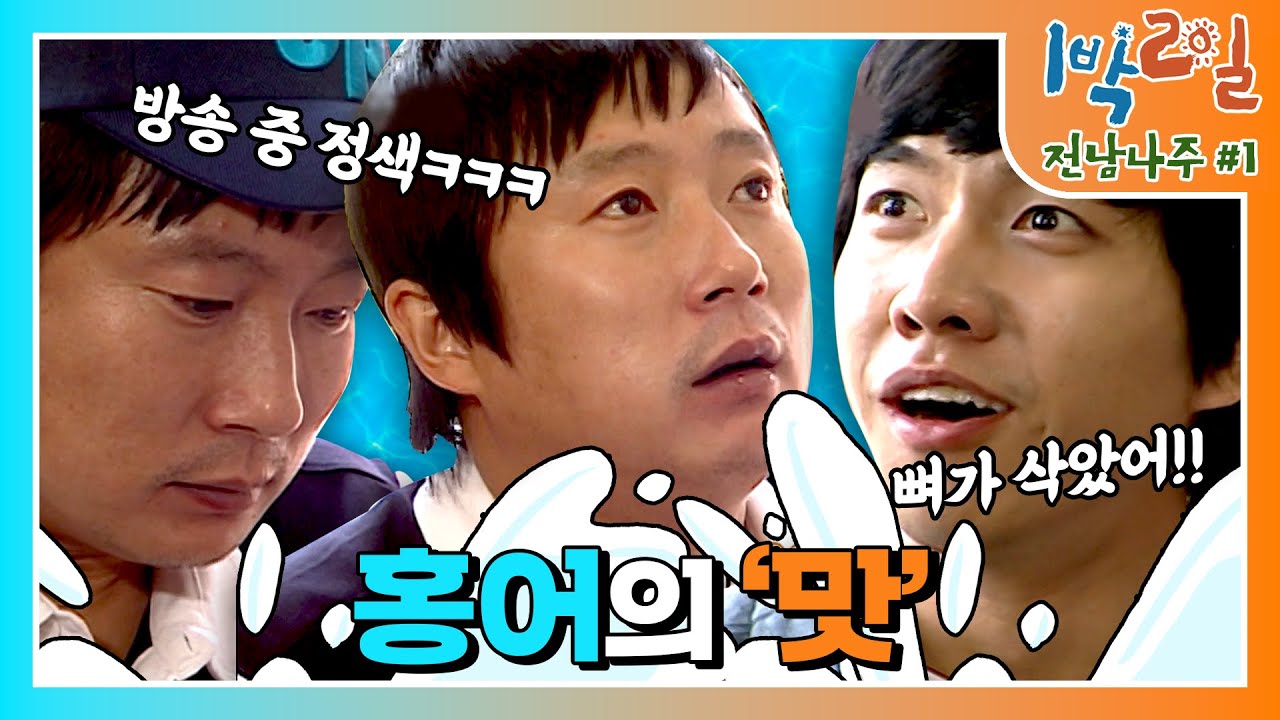 [밥친구 1박2일 시즌1] 93화. '新'불운의 아이콘 수근?! 코 끝에서 화~ 입 안에서 우욱..! 하게 만드는 지.못.미 홍어코 먹방ㅠㅠ | KBS 090517 방송