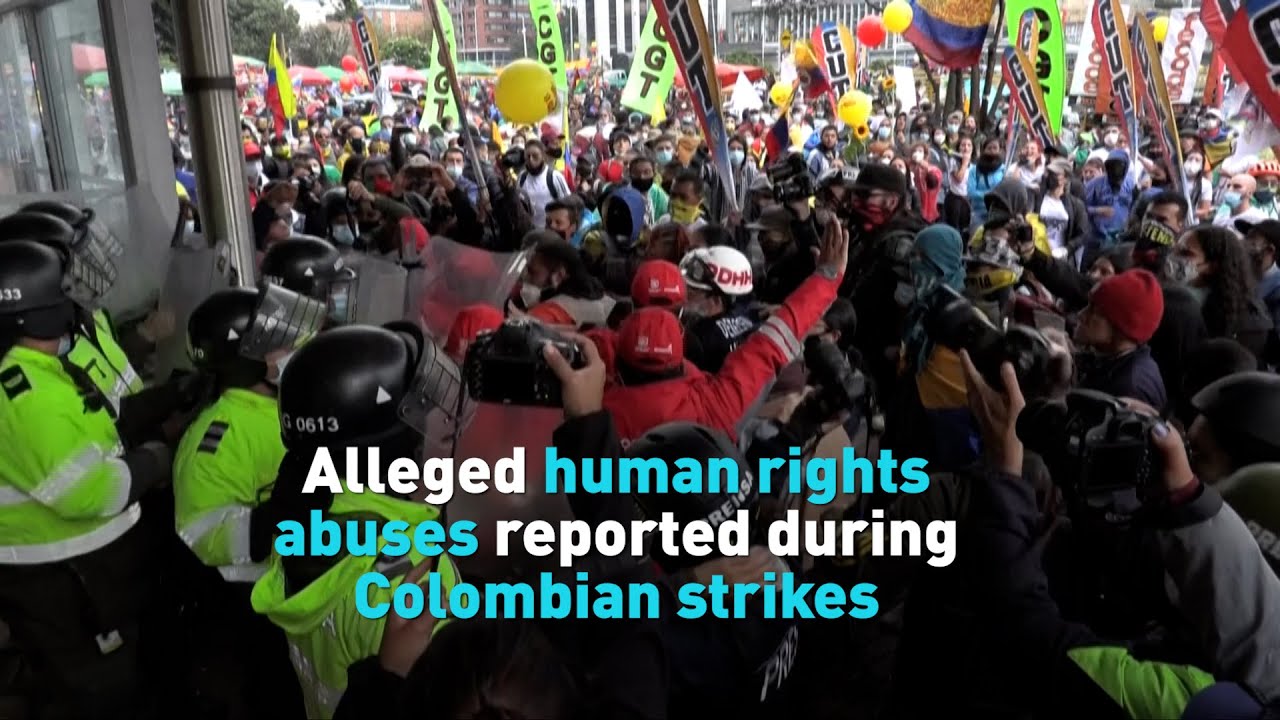 Alleged human rights abuses reported during Colombian protests