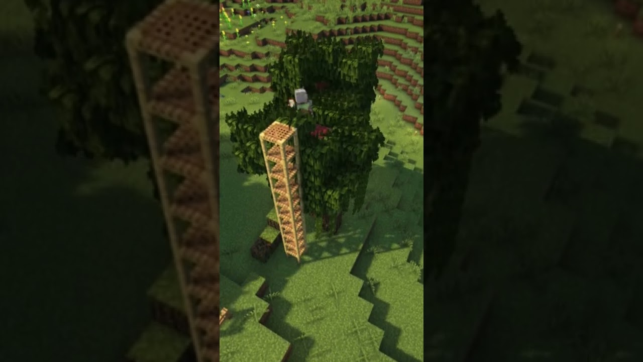 Mangrove Tree Cutting Tips #shorts #minecraft #minecraftshorts