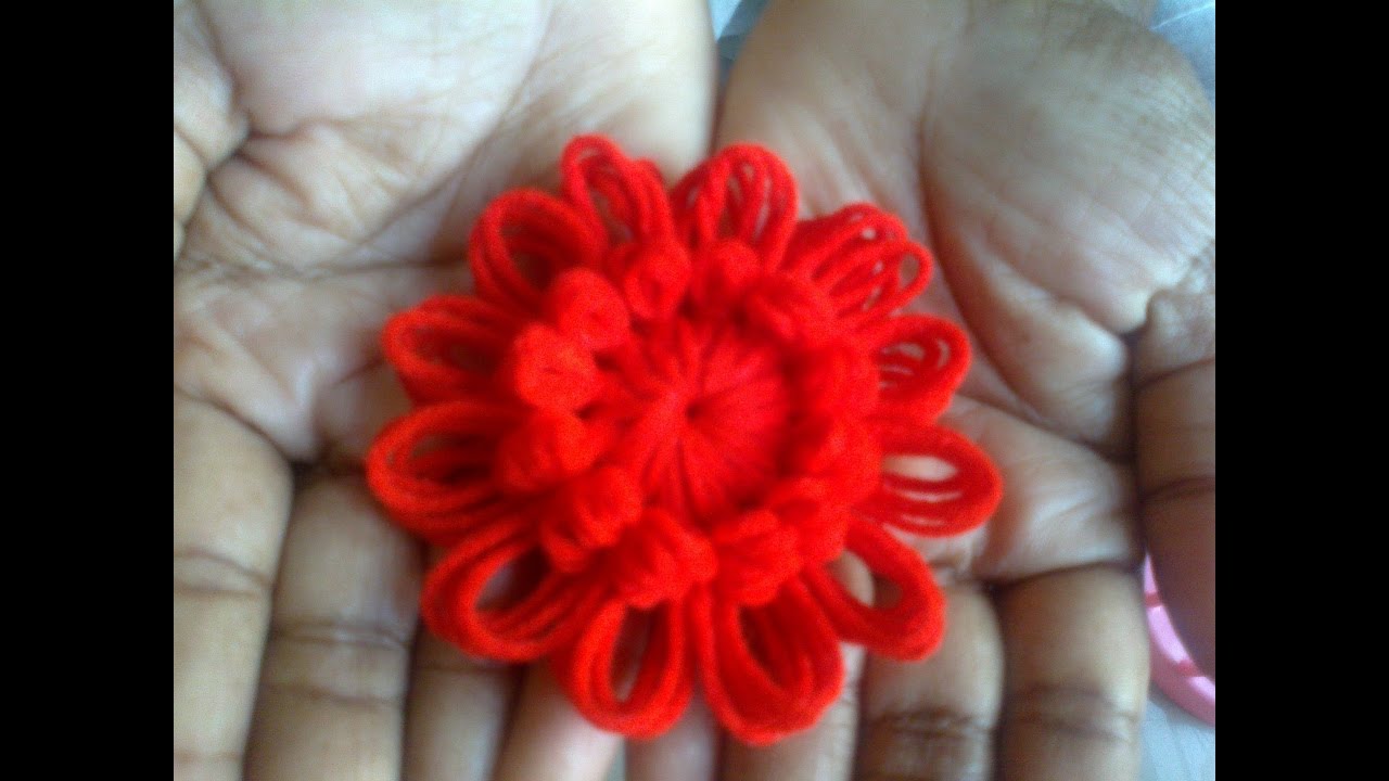 Woolen Flower Work