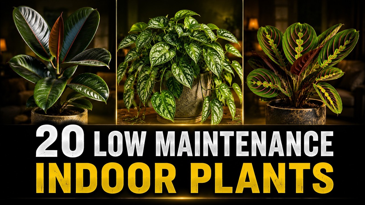 20 Low Maintenance Indoor Plants That Anyone Can Grow |  Easiest Houseplants