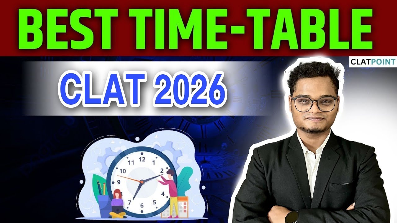 Effective Time Table🔥 For CLAT 2026 Aspirants | CLAT 2026/2027 - CLAT POINT