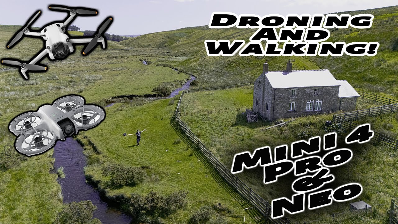 DJI Mini 4 Pro & DJI Neo Peaceful Sunny River Cottage Walk | Walking And Droning |