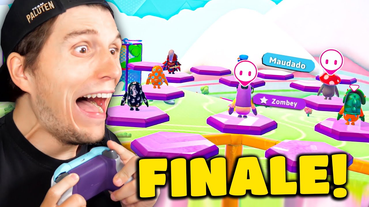 1 Fehler und wir VERLIEREN das Finale! | Fall Guys mit Zombey & Maudado