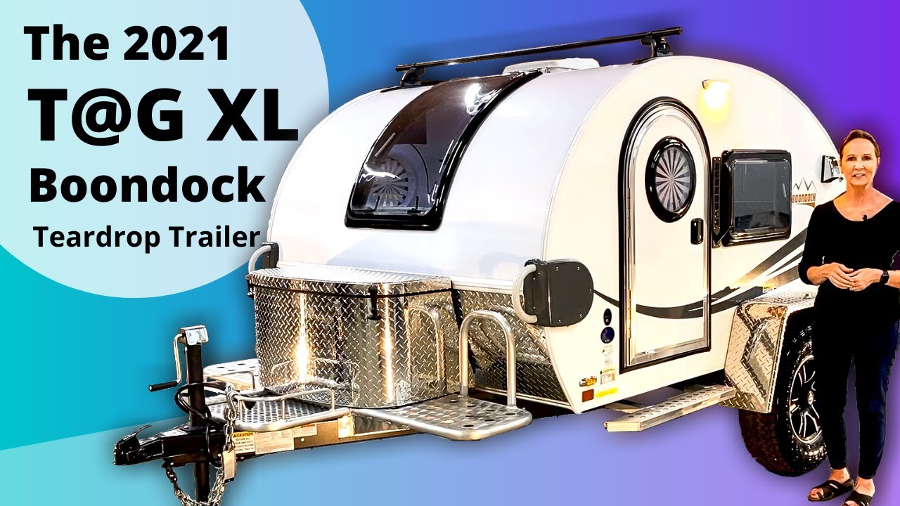 Трейлер TAG XL Boondock Teardrop 2021 года от nuCamp RV — обзор
