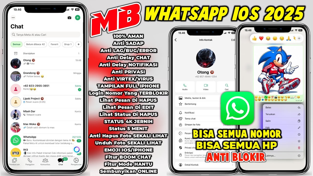 Mb Wa Ios Terbaru 2025 || Mb Whatsapp Ios Terbaru 2025 || Anti Kedaluarsa