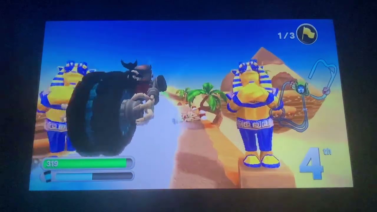 Skylanders superchargers racing-Lightcore Hex in Temple of Boom (Race)