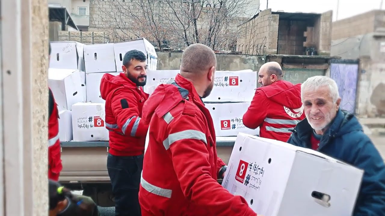 Belavkirina Alîkariyên Kanal 8 bi hevkariya Heyva Sor a Kurdî