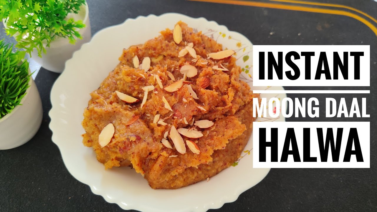 Sirf 15 Minutes Mein Instant Moong Dal Halwa 😍 | Perfect Winter SweetBina Bhigoaye Moong Dal Halwa |