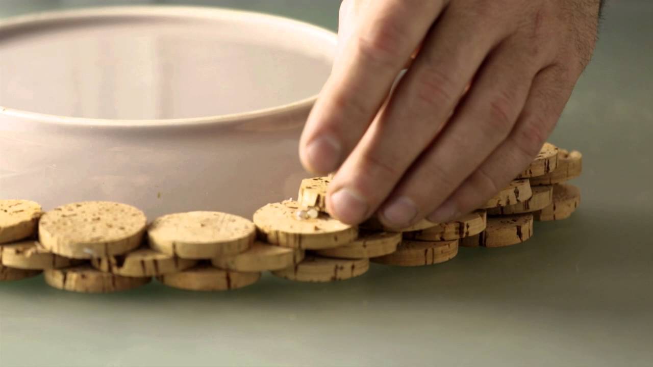 Cork floral arrangement structure