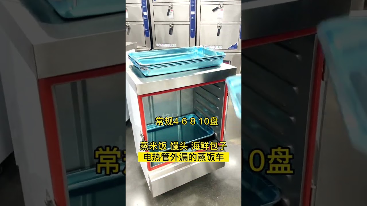 Intelligent Timing Electric Steam Heated Commercial Rice Steamer Cart Steamers Cabinet