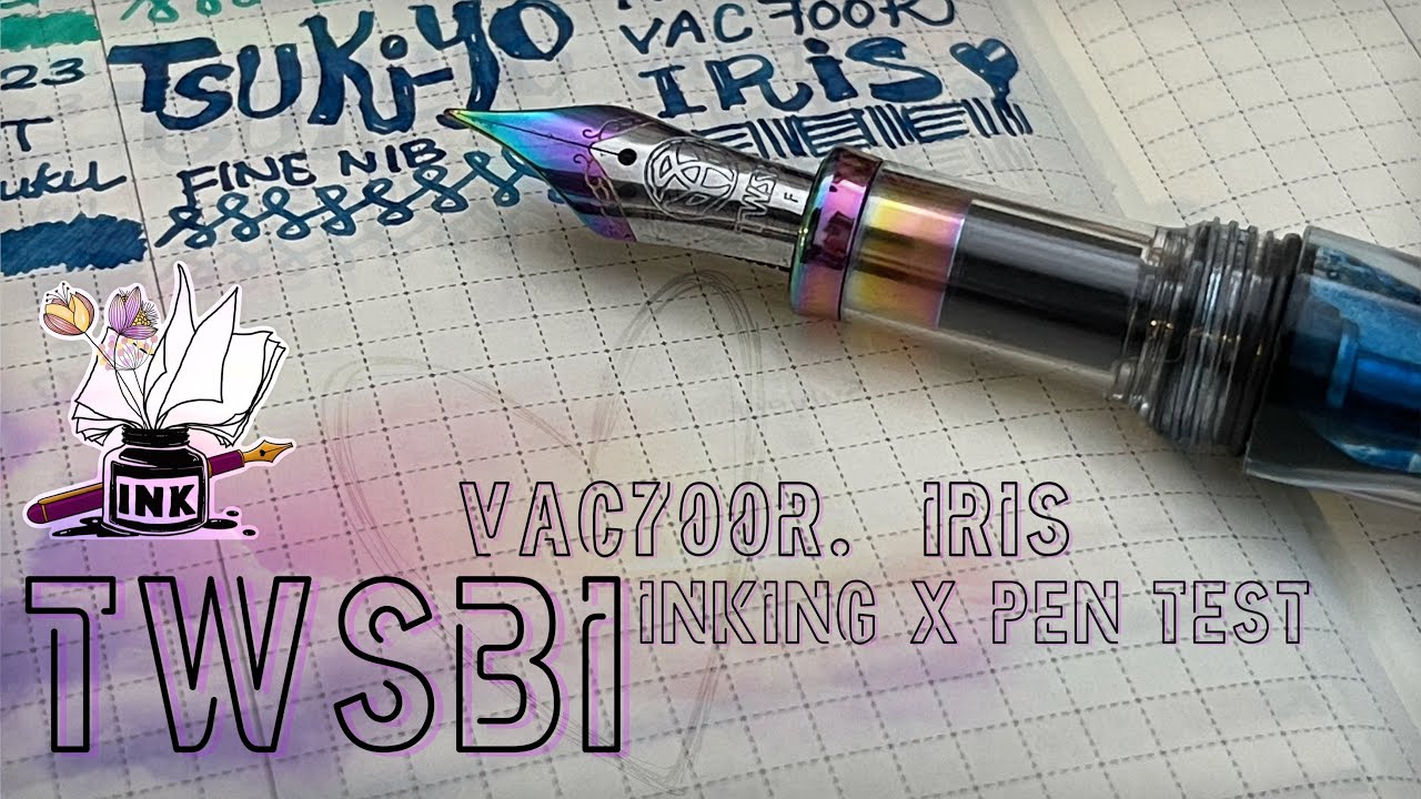 INKING + PEN TEST ✒️ TWSBI VAC 700R IRIS 🖋️ VACUUM FILLER Fountain Pen Review 🥸
