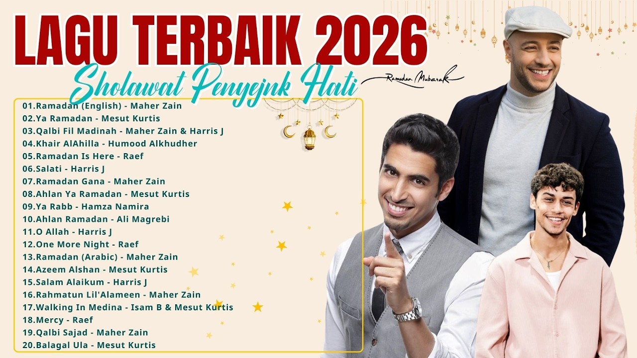 Lagu Terbaru Sholawat Viral 2026 | Maher Zain, Humood Alkhudher, Mesut Kurtis, Harris J, Ali Magrebi