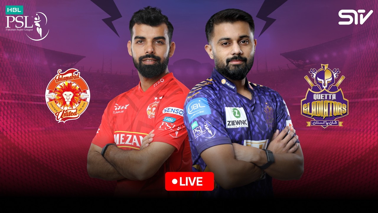 🔴 - 𝐑𝐄𝐋𝐈𝐕𝐄 | Quetta Gladiators vs Islamabad United | Match 23