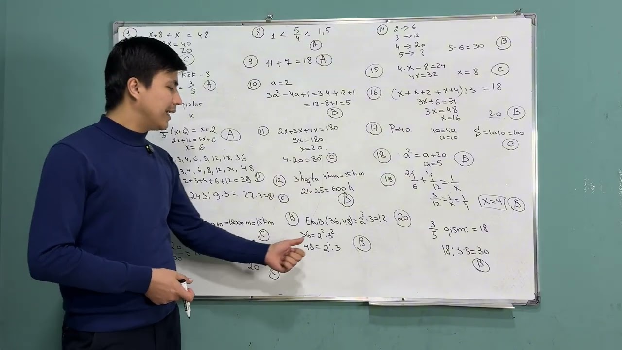 33-Onlayn test video yechimi