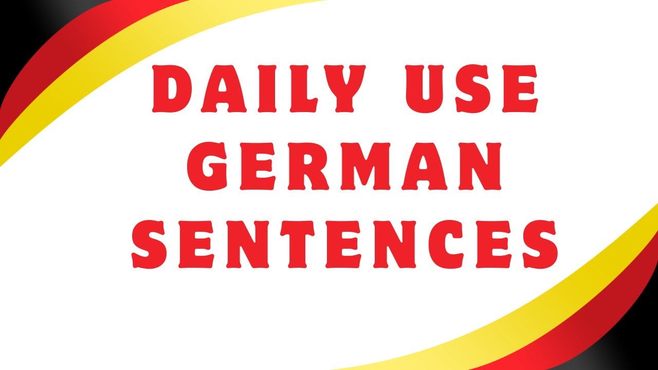 Daily Use German Sentences for Beginners | Learn German Bhasha