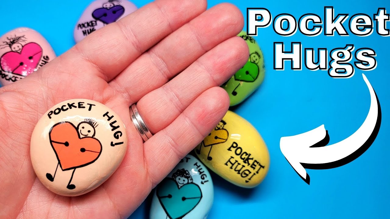Pocket Hug Painted Rocks 🤗