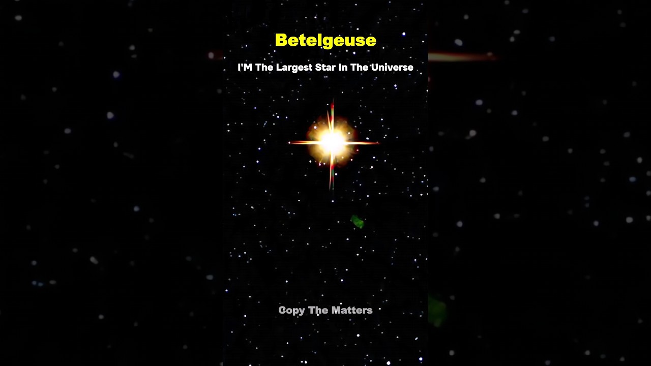 Betelgeuse vs AH Scorpii vs VY Canis Majoris vs Antares vs UY Scuti: Which Star is the Largest?