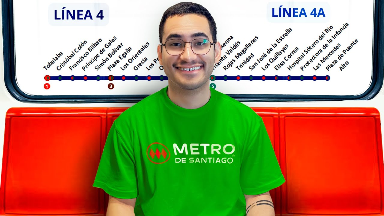 🔵 Línea 4 -  4 a | Visité las 143 Estaciones de Metro en Chile