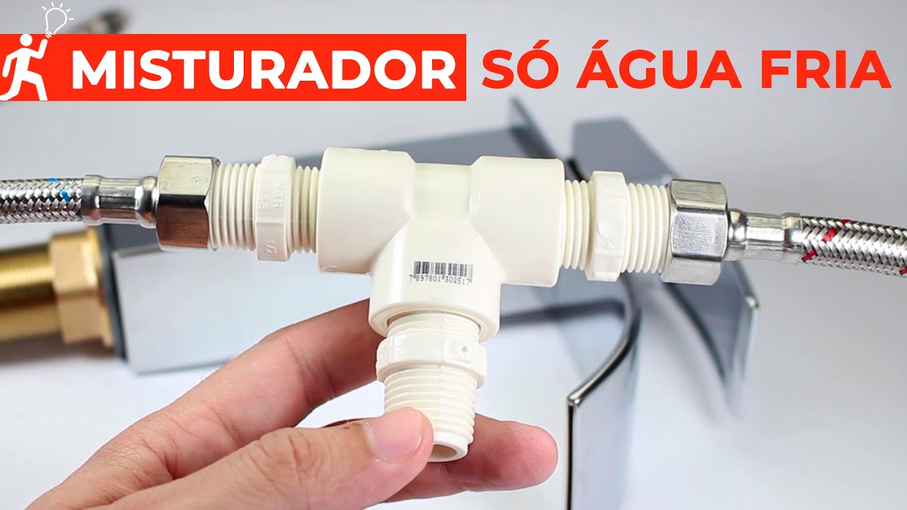 COMO INSTALAR TORNEIRA MISTURADOR QUENTE E FRIO PRA FUNCIONAR SÓ COM ÁGUA FRIA