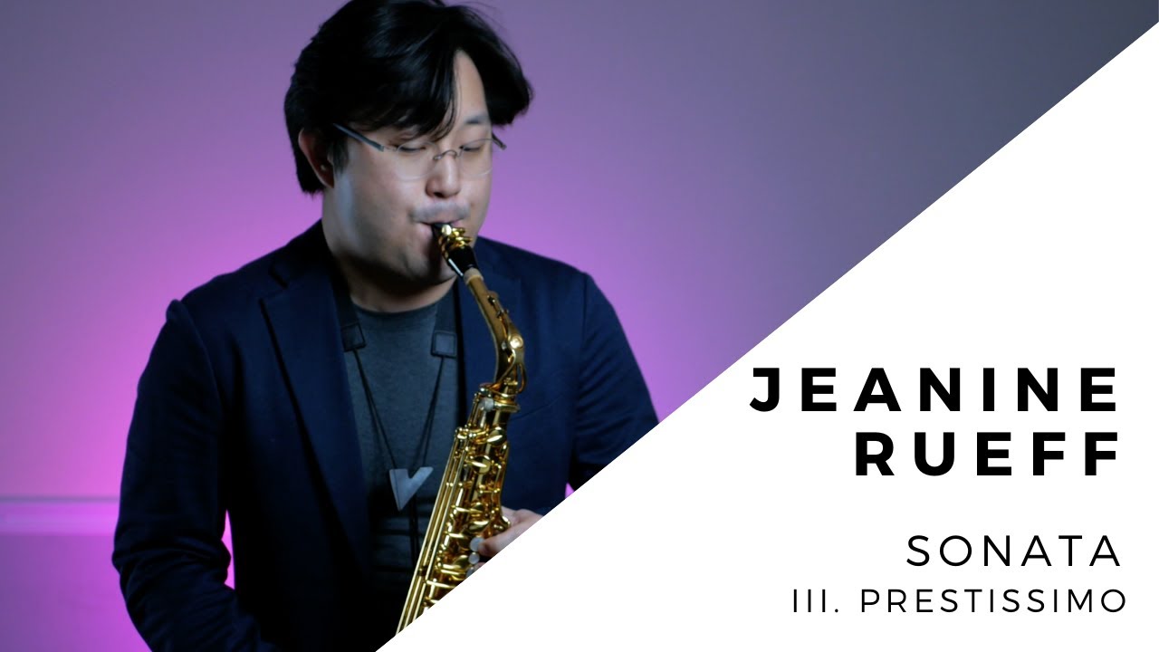 【Classical Saxophone Solo Performance】Jeanine Rueff Sonata III. Prestissimo by Wonki Lee