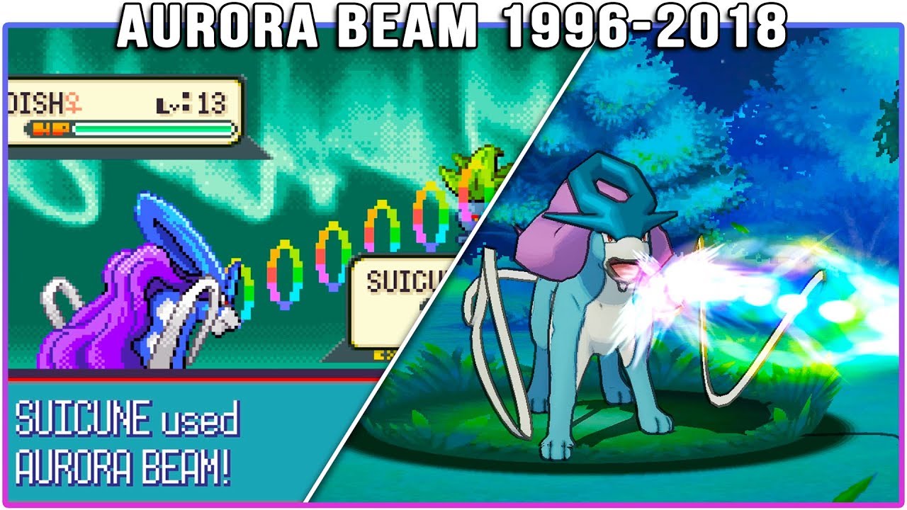 Evolution of Aurora Beam - Pokémon Moves (1996-2018)