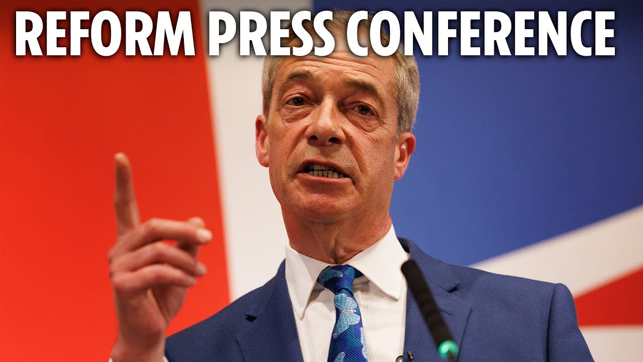 LIVE: Nigel Farage hosts Reform Party press conference after 'special announcement' tease
