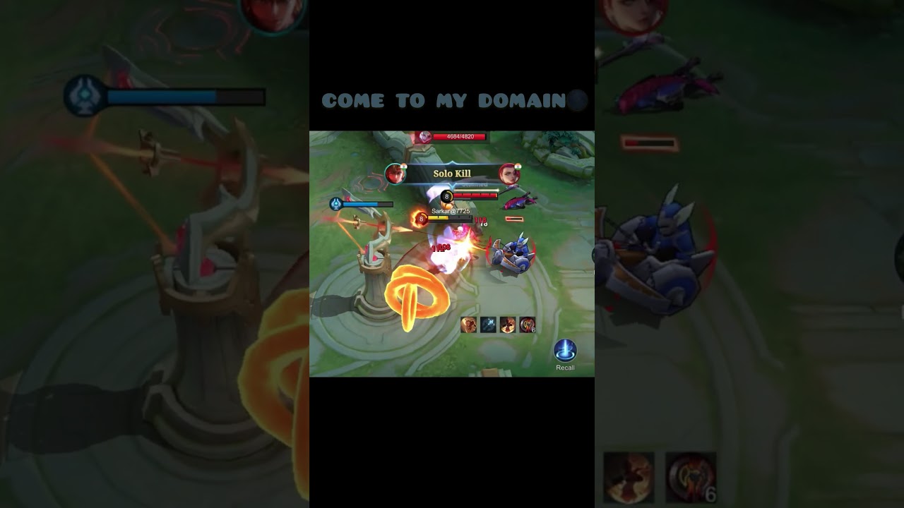 COME INTO MY DOMAIN 🤓💀 #mlbb #mobilelegends #shortfeed