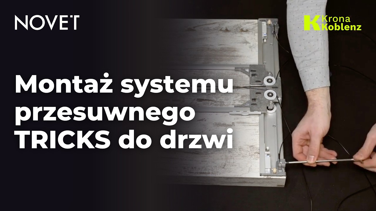 Montaż systemu przesuwnego do drzwi TRICKS z ukrytym mechanizmem - Krona Koblenz | NOVET.EU
