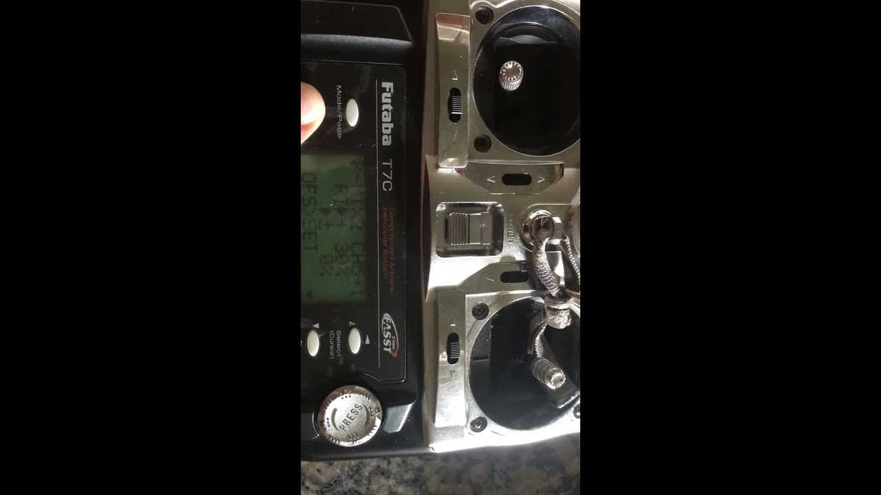 Configurar Radio Futaba T7C Flap + Aileron e Profundor (opcional )