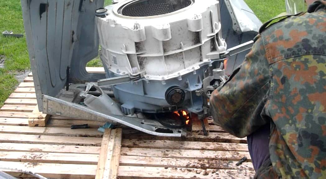 Final Firey Death of Hotpoint Washer