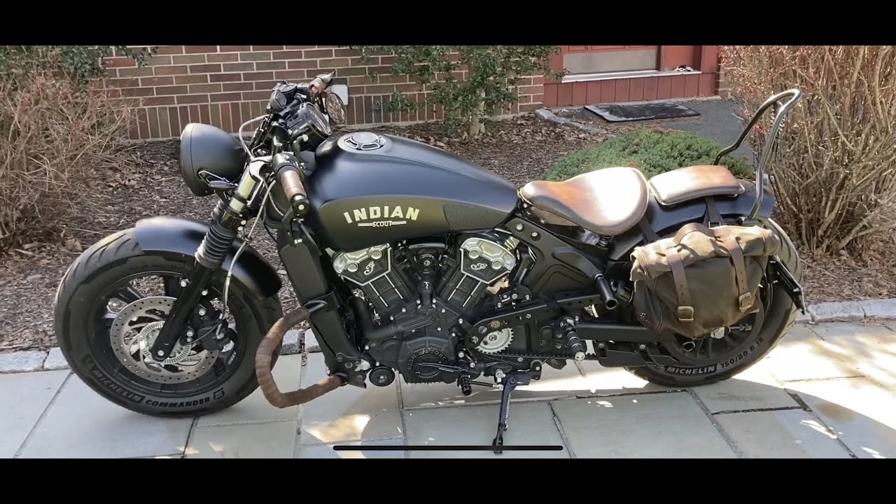 Alex Leather Craft Update, Dean Speed Rear Sliders on the Scout Bobber