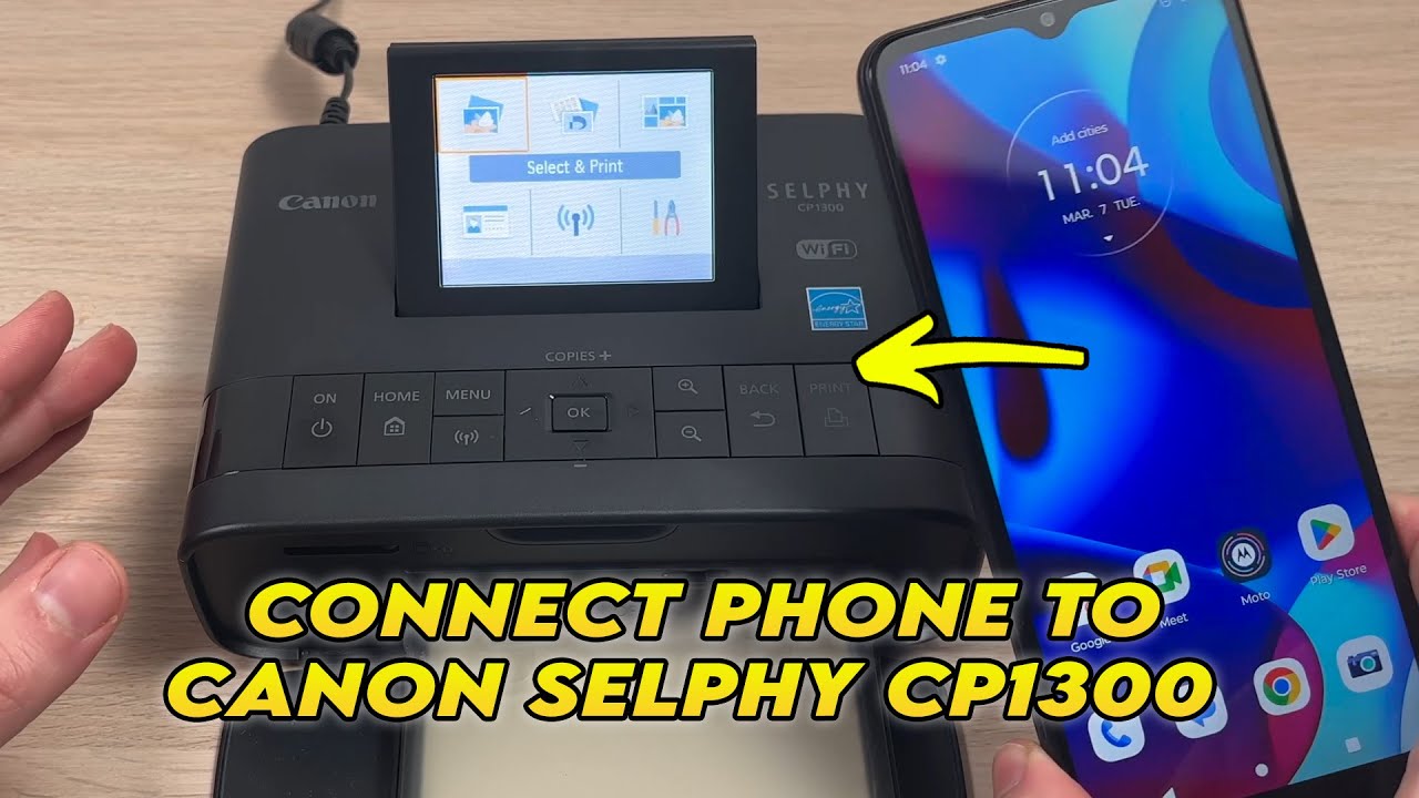Canon Selphy CP1300: How to Connect to a Phone & Print Pictures