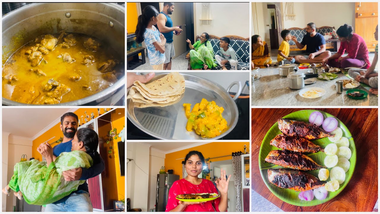 ಭಾನುವಾರದ ಸ್ಪೆಷಲ್ ಕೋಳಿ ಸಾರು/ಬಂಗುಡೆ ಮೀನು ತವಾ ಫ್ರೈ /ವೀಕೆಂಡ್ vlog with recipes/ಕುಂಬಳಕಾಯಿ ಪಲ್ಯ