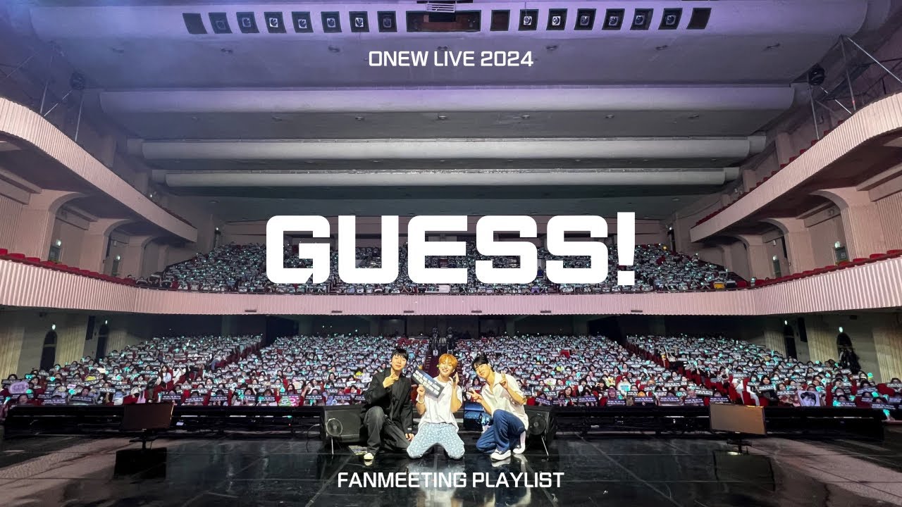 [Playlist] 2024 온유 팬미팅 'GUESS!' 라이브 플레이리스트 | SHINee ONEW FANMEETING LIVE PLAYLIST
