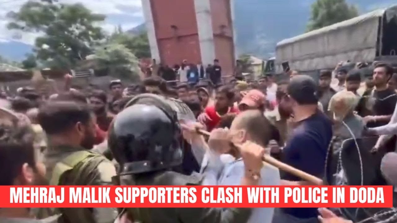 Mehraj Malik supporters clash with police in Doda | JK News Today