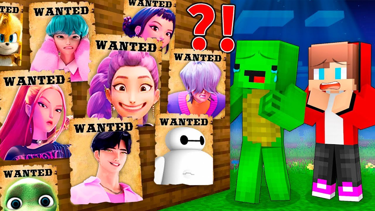 JJ и Mikey хотят Руми, охотника на демонов в Kpop, Baymax, pou, sonic в Minecraft! Вызовите Майзена!