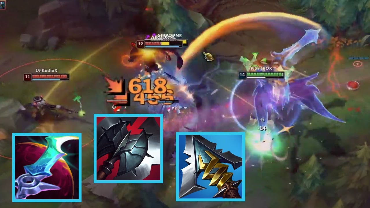 Aatrox with 3 items after 20min