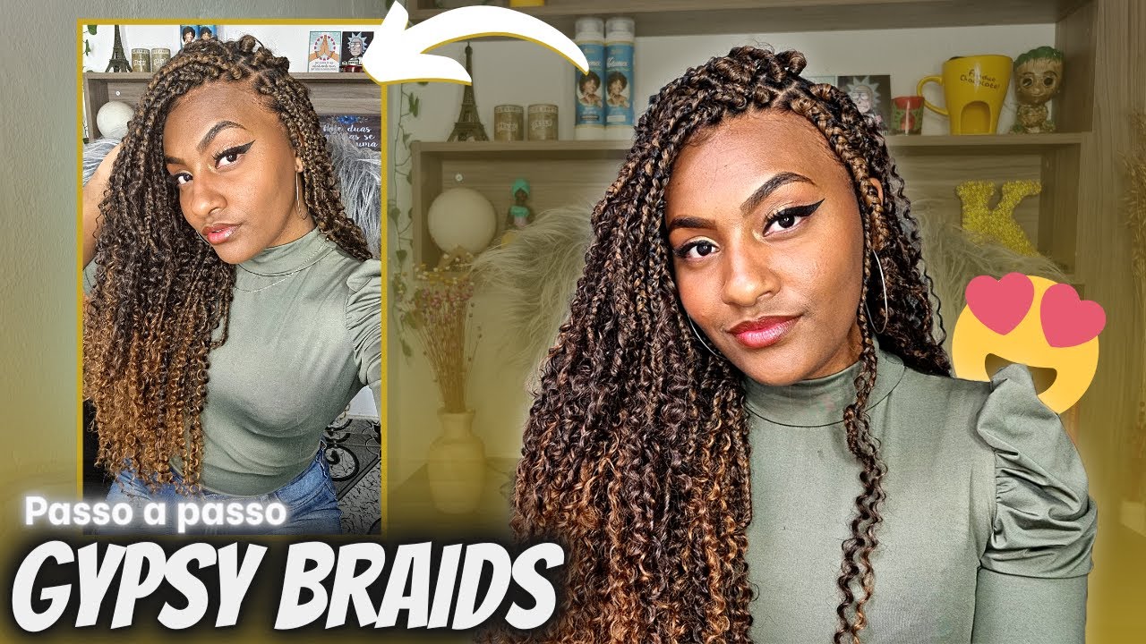 COMO FAZER GYPSY BRAIDS SOZINHA *Passo a passo*