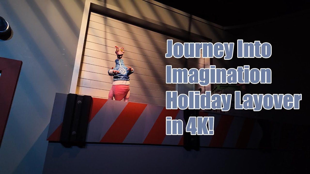 Journey Into Imagination Holiday Overlay! Figment's Ugly Christmas Sweater is Back! Ride POV 4K!