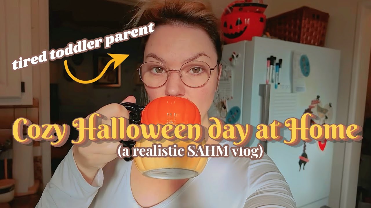Уютный Хэллоуин дома | Реалистичный видеоблог SAHM | поделки, крутые костюмы, забота о себе и вку...