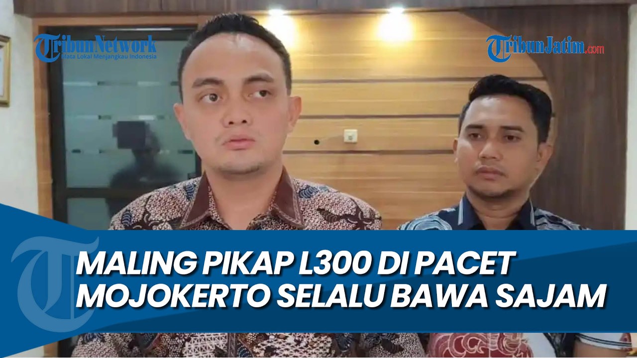 SELALU BAWA SAJAM DAN BONDET, Maling Pikap L300 di Pacet Beraksi 4 TKP Mojokerto
