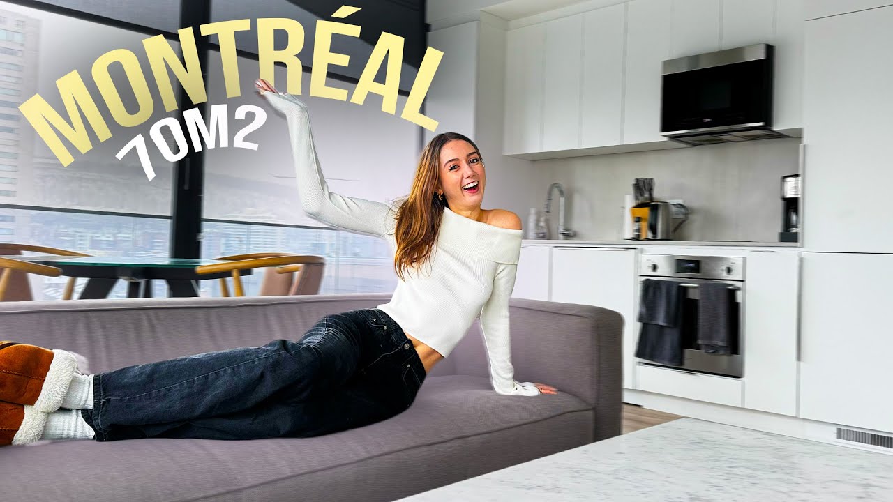 70M2 À MONTRÉAL APPART TOUR  (+la vue!!!) | Lenadorable