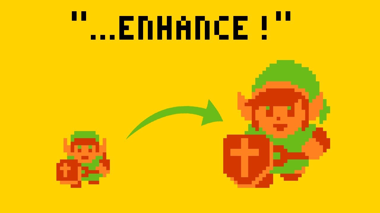 Redrawing 5 classic NES sprites at DOUBLE SIZE