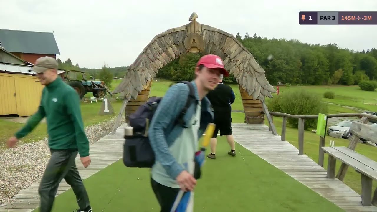 Featured hole 1 på Swedish Amateur Championship, dag 2, Ale vit