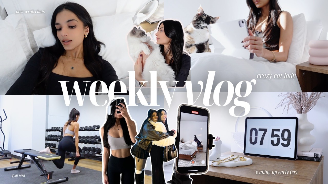WEEKLY VLOG | gym routine, pr unboxing, slow mornings & corporate girling