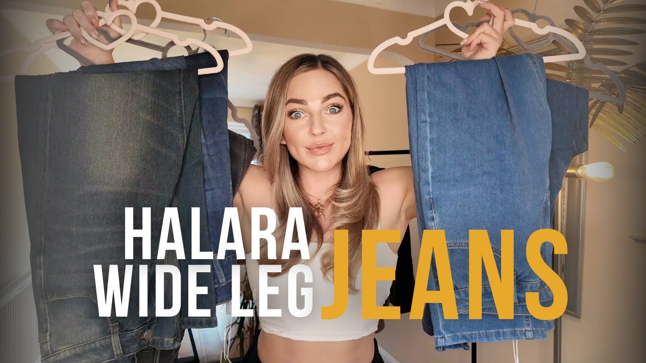 Halara Wide Leg Jeans | Flex Denim Try On & Honest Review