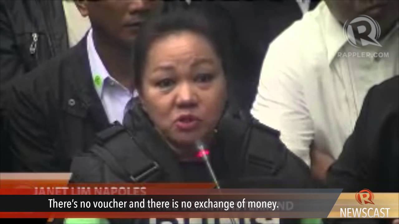 Napoles deflects senators' questions