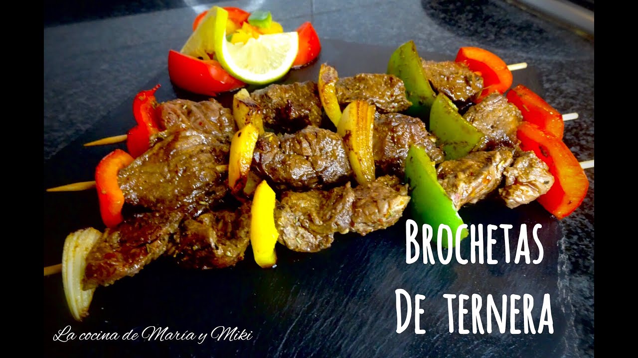 BROCHETAS DE TERNERA (entraña) a la plancha | BROCHETAS DE RES | súper jugosas 😋