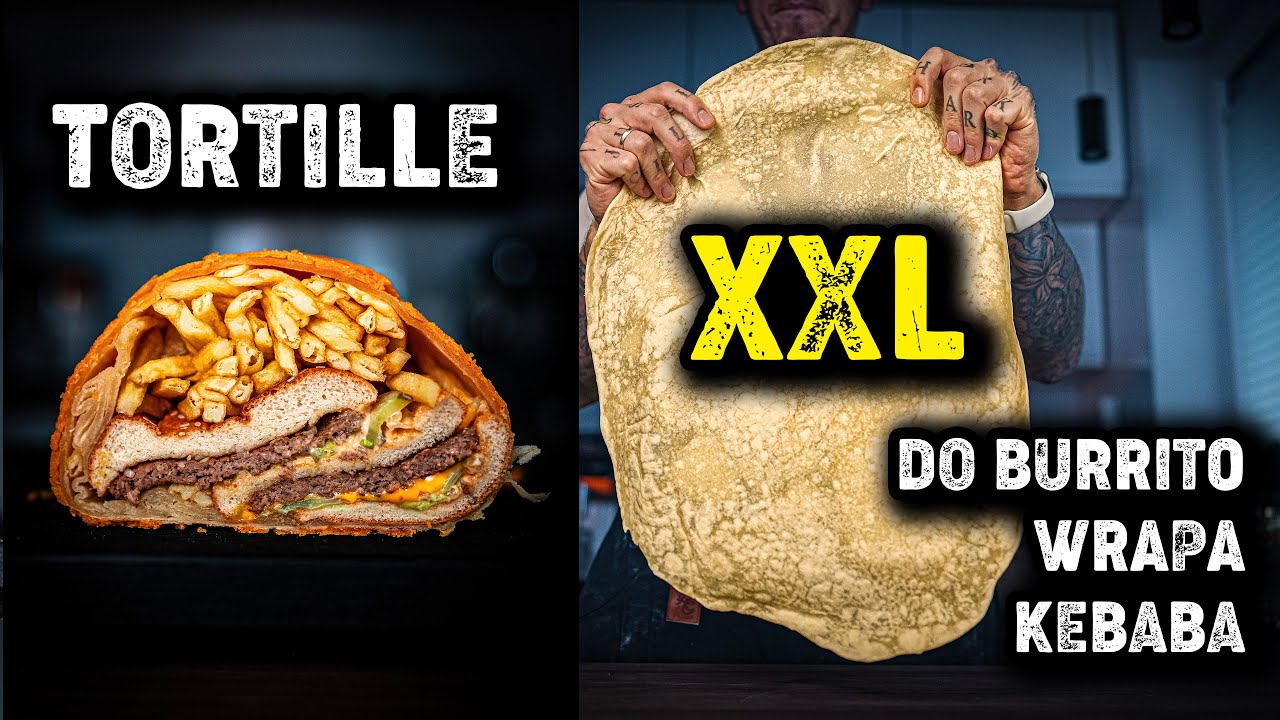 30-50 cm TORTILLE XXL DOMOWE- Idealne do Burrito, Kebaba, Wrapa - Foxx Gotuje